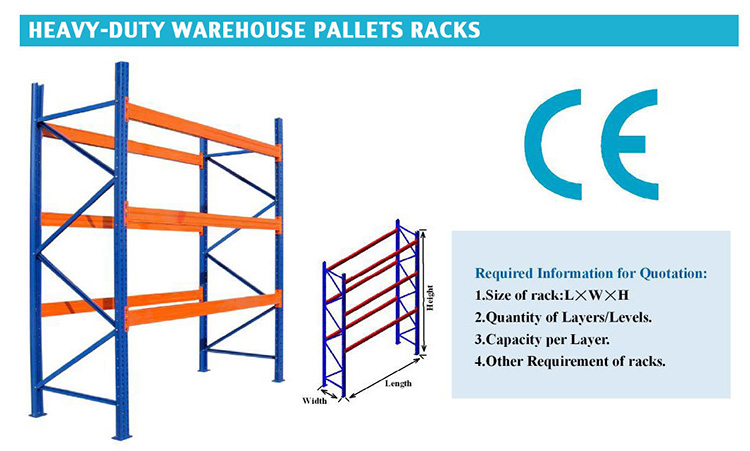 Heavy-Duty Warehouse Pallets Racks